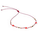 Bohemian Holiday Style Anklet Color Rice Bead Wax – Stylish Gifts — 7
