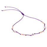 Bohemian Holiday Style Anklet Color Rice Bead Wax – Stylish Gifts — 15