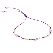 Bohemian Holiday Style Anklet Color Rice Bead Wax – Stylish Gifts — 15