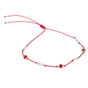 Bohemian Holiday Style Anklet Color Rice Bead Wax – Stylish Gifts — 8