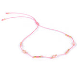 Bohemian Holiday Style Anklet Color Rice Bead Wax – Stylish Gifts — 4