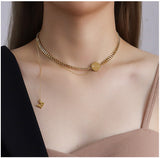 The Letter M Word Multiply Wears Necklace Female – Jewelry Gift Ideas — 1