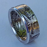 Antique Coin Morgan Silver Dollar Ring – Small Gift Ideas — 3