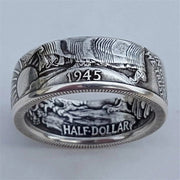 Antique Coin Morgan Silver Dollar Ring – Small Gift Ideas — 4