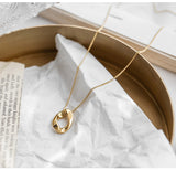 Geometric Oval Clavicle Chain Retro European – Stylish Gifts — 3