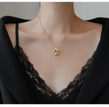 Geometric Oval Clavicle Chain Retro European – Stylish Gifts — 2