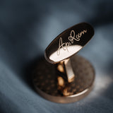 French Rose Gold Cufflinks Men's Business – Gifts for Him — 3