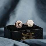 French Rose Gold Cufflinks Men's Business – Gifts for Him — 4