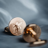 French Rose Gold Cufflinks Men's Business – Gifts for Him — 2