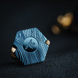 French Blue gold Cufflinks Men's Business Casual – Gifts for Him — 4