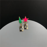 Animation Around Five-Pointed Star Teardrop Earrings – Surprise Gifts — 6