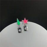 Animation Around Five-Pointed Star Teardrop Earrings – Surprise Gifts — 2