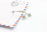 Rhinestone Asymmetric Snowflake Star Stud Earrings – Useful Gifts — 5