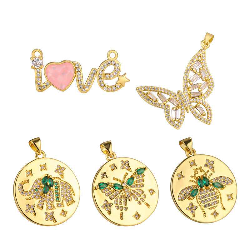 High-Grade Copper Micro-Inlaid Zircon Pendants – Stylish Gifts — 1