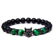 Natural Tiger's Eye Stone Bracelet With Jeweled – Jewelry Gift Ideas — 5