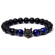 Natural Tiger's Eye Stone Bracelet With Jeweled – Jewelry Gift Ideas — 3