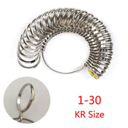 UK Size And US Size Finger Metal Ring Measuring Ring – Stylish Gifts — 2
