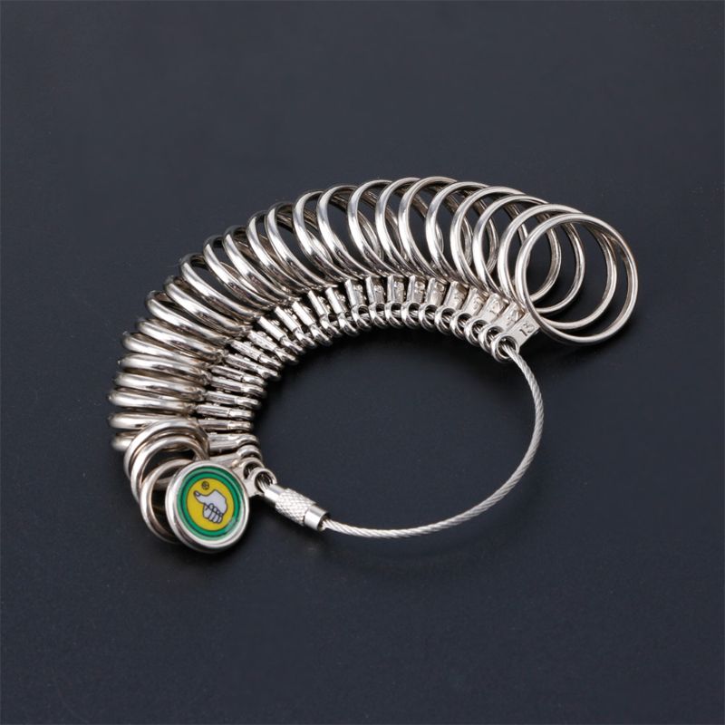 UK Size And US Size Finger Metal Ring Measuring Ring – Stylish Gifts — 1