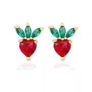 Lovely Tropical Fruit Earrings Female Diamond Earrings – Gifts for Her — 1