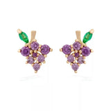 Lovely Tropical Fruit Earrings Female Diamond Earrings – Gifts for Her — 8