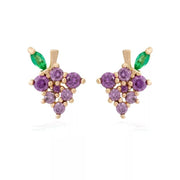 Lovely Tropical Fruit Earrings Female Diamond Earrings – Gifts for Her — 8