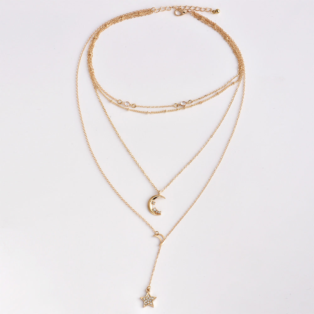 Fashion Personality Moon Five-Pointed Star – Jewelry Gift Ideas — 1