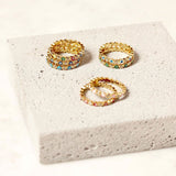 Gold-plated Devil's Eye Painted Oil Ring – Stylish Gifts — 5