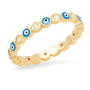 Gold-plated Devil's Eye Painted Oil Ring – Stylish Gifts — 8