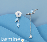 Thaya Brand Silver Plated Studs Earring Chain – Jewelry Gift Ideas — 1