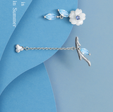 Thaya Brand Silver Plated Studs Earring Chain – Jewelry Gift Ideas — 4
