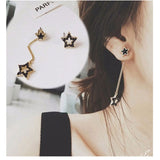 Five Pointed Star Rhinestone Earrings – Stylish Gifts — 1
