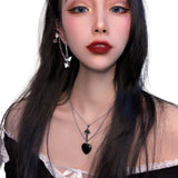 Butterfly Pendant Chain Tassel Earrings Ear Bone – Jewelry Gift Ideas — 1