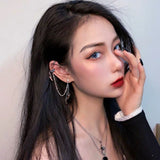 Butterfly Pendant Chain Tassel Earrings Ear Bone – Jewelry Gift Ideas — 5