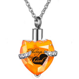 Stainless Steel Birthday Stone Urn Necklace Love – Jewelry Gift Ideas — 11