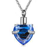 Stainless Steel Birthday Stone Urn Necklace Love – Jewelry Gift Ideas — 2