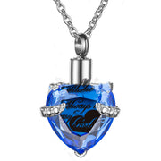 Stainless Steel Birthday Stone Urn Necklace Love – Jewelry Gift Ideas — 2