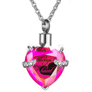 Stainless Steel Birthday Stone Urn Necklace Love – Jewelry Gift Ideas — 12