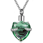 Stainless Steel Birthday Stone Urn Necklace Love – Jewelry Gift Ideas — 3