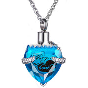 Stainless Steel Birthday Stone Urn Necklace Love – Jewelry Gift Ideas — 7