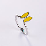 Dripping Glaze Bunny Ears Female Open Ring – Gifts for Her — 4