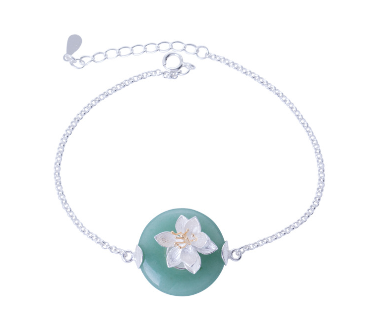 Silver Creative Ancient Style Flower Hand Decoration – Stylish Gifts — 1