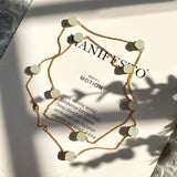 Jewel Style Colored Crystal Sweater Chain New Long – Stylish Gifts — 1