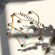 Jewel Style Colored Crystal Sweater Chain New Long – Stylish Gifts — 9