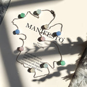 Jewel Style Colored Crystal Sweater Chain New Long – Stylish Gifts — 2