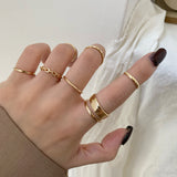 Creative Seven-Piece Joint Ring Ring Simple Trendy – Stylish Gifts — 1
