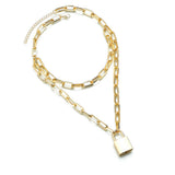 Lock-Shaped Double-Layer Thick Chain Sweater Chain – Surprise Gifts — 2