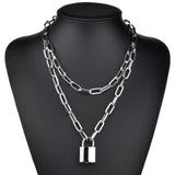Lock-Shaped Double-Layer Thick Chain Sweater Chain – Surprise Gifts — 4