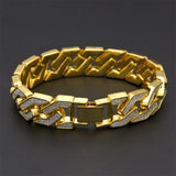 Rhinestone Cuban Bracelet Mens Hip Hop Star – Jewelry Gift Ideas — 2