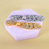 Rhinestone Cuban Bracelet Mens Hip Hop Star – Jewelry Gift Ideas — 3