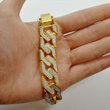 Rhinestone Cuban Bracelet Mens Hip Hop Star – Jewelry Gift Ideas — 6